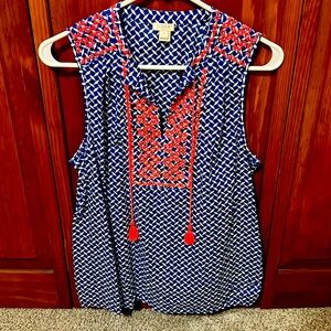 Women’s J.Crew Sleeveless Popover, size Medium